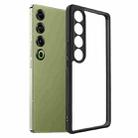 For Meizu 21 Pro Frosted TPU + Transparent PC Phone Case(Black) - 1