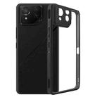 For Asus ROG Phone 8 / 8 Pro Frosted TPU + Transparent PC Phone Case(Black) - 1