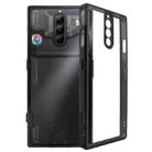 For ZTE nubia Red Magic 8 Pro/8 Pro+/8S Pro Frosted TPU + Transparent PC Phone Case(Black) - 1