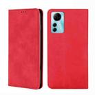 For ZTE Blabe V41 Smart 4G Skin Feel Magnetic Leather Phone Case(Red) - 1