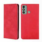 For ZTE Blade A53 4G Skin Feel Magnetic Leather Phone Case(Red) - 1