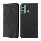 For ZTE Blade A53 4G Skin Feel Magnetic Leather Phone Case(Black) - 1