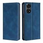 For ZTE Anshin Family Skin Feel Magnetic Leather Phone Case(Blue) - 1