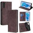 For ZTE nubia S 5G A403ZT Skin Feel Magnetic Leather Phone Case(Dark Brown) - 1