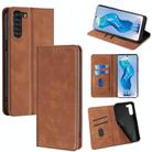 For ZTE nubia S 5G A403ZT Skin Feel Magnetic Leather Phone Case(Light Brown) - 1
