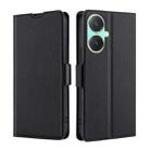 For vivo Y27 4G Ultra-thin Voltage Side Buckle Horizontal Flip Leather Phone Case(Black) - 1