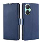 For vivo Y27 4G Ultra-thin Voltage Side Buckle Horizontal Flip Leather Phone Case(Blue) - 1