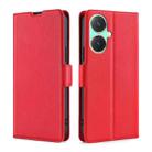 For vivo Y27 4G Ultra-thin Voltage Side Buckle Horizontal Flip Leather Phone Case(Red) - 1