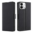 For vivo iQOO Z9x Ultra-thin Voltage Side Buckle Horizontal Flip Leather Phone Case(Black) - 1