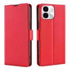 For vivo iQOO Z9x Ultra-thin Voltage Side Buckle Horizontal Flip Leather Phone Case(Red) - 1