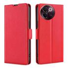 For vivo V30e 5G Global Ultra-thin Voltage Side Buckle Horizontal Flip Leather Phone Case(Red) - 1