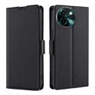 For vivo Y38 5G / T3x Global Ultra-thin Voltage Side Buckle Horizontal Flip Leather Phone Case(Black) - 1