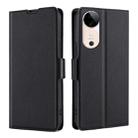For vivo S19 Ultra-thin Voltage Side Buckle Horizontal Flip Leather Phone Case(Black) - 1