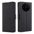 For vivo X100s Ultra-thin Voltage Side Buckle Horizontal Flip Leather Phone Case(Black) - 1