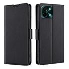 For vivo Y28 4G Ultra-thin Voltage Side Buckle Horizontal Flip Leather Phone Case(Black) - 1