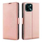 For vivo Y28 4G Ultra-thin Voltage Side Buckle Horizontal Flip Leather Phone Case(Rose Gold) - 1