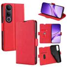 For vivo V50 Lite 5G Ultra-thin Voltage Side Buckle Horizontal Flip Leather Phone Case(Red) - 1