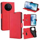 For vivo X200s 5G Ultra-thin Voltage Side Buckle Horizontal Flip Leather Phone Case(Red) - 1