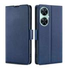 For Huawei Enjoy 60 Pro / nova 11i Ultra-thin Voltage Side Buckle Horizontal Flip Leather Phone Case(Blue) - 1