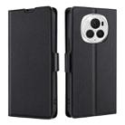 For Honor Magic6 Pro Ultra-thin Voltage Side Buckle Horizontal Flip Leather Phone Case(Black) - 1
