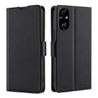 For Honor 200 Pro 5G Ultra-thin Voltage Side Buckle Horizontal Flip Leather Phone Case(Black) - 1