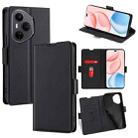For Honor 400 Pro Global 160.8mm Ultra-thin Voltage Side Buckle Horizontal Flip Leather Phone Case(Black) - 1