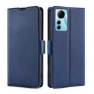 For ZTE Blabe V41 Smart 4G Ultra-thin Voltage Side Buckle Horizontal Flip Leather Phone Case(Blue) - 1