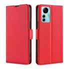 For ZTE Blabe V41 Smart 4G Ultra-thin Voltage Side Buckle Horizontal Flip Leather Phone Case(Red) - 1