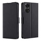 For ZTE Anshin Family Ultra-thin Voltage Side Buckle Horizontal Flip Leather Phone Case(Black) - 1