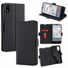 For ZTE Kantan Sumaho 4 A402ZT Ultra-thin Voltage Side Buckle Horizontal Flip Leather Phone Case(Black) - 1