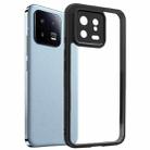 For Xiaomi 13 Frosted TPU + Transparent PC Phone Case(Black) - 1