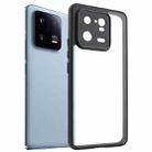 For Xiaomi 13 Pro Frosted TPU + Transparent PC Phone Case(Black) - 1