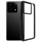 For Xiaomi Redmi K70 / K70S Frosted TPU + Transparent PC Phone Case(Black) - 1