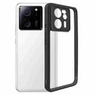 For Xiaomi Redmi K60 Ultra Frosted TPU + Transparent PC Phone Case(Black) - 1