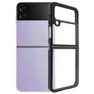 For Samsung Galaxy Z Flip4 Frosted TPU + Transparent PC Phone Case(Black) - 1