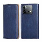 For vivo iQOO Neo 8 / 8 Pro 5G Gloss Oil Solid Color Magnetic Leather Phone Case(Blue) - 1