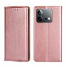 For vivo iQOO Neo 8 / 8 Pro 5G Gloss Oil Solid Color Magnetic Leather Phone Case(Rose Gold) - 1