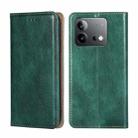 For vivo iQOO Neo 8 / 8 Pro 5G Gloss Oil Solid Color Magnetic Leather Phone Case(Green) - 1