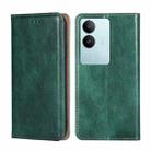 For vivo S17 5G / S17 Pro 5G Gloss Oil Solid Color Magnetic Leather Phone Case(Green) - 1