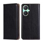 For vivo Y27 4G Gloss Oil Solid Color Magnetic Leather Phone Case(Black) - 1