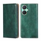 For vivo Y27 4G Gloss Oil Solid Color Magnetic Leather Phone Case(Green) - 1