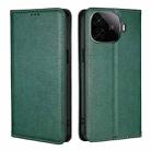 For vivo iQOO Z9 Turbo Gloss Oil Solid Color Magnetic Leather Phone Case(Green) - 1