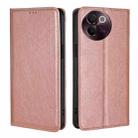 For vivo V30e 5G Global Gloss Oil Solid Color Magnetic Leather Phone Case(Rose Gold) - 1