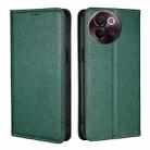 For vivo V30e 5G Global Gloss Oil Solid Color Magnetic Leather Phone Case(Green) - 1