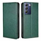 For vivo Y100 5G IDN Gloss Oil Solid Color Magnetic Leather Phone Case(Green) - 1