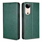 For vivo S19 Gloss Oil Solid Color Magnetic Leather Phone Case(Green) - 1