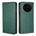 For vivo X100s Gloss Oil Solid Color Magnetic Leather Phone Case(Green) - 1