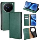 For vivo X200 Pro 5G Gloss Oil Solid Color Magnetic Leather Phone Case(Green) - 1