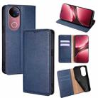 For vivo V50 5G Gloss Oil Solid Color Magnetic Leather Phone Case(Blue) - 1