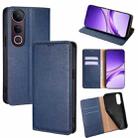 For vivo V50 Lite 5G Gloss Oil Solid Color Magnetic Leather Phone Case(Blue) - 1
